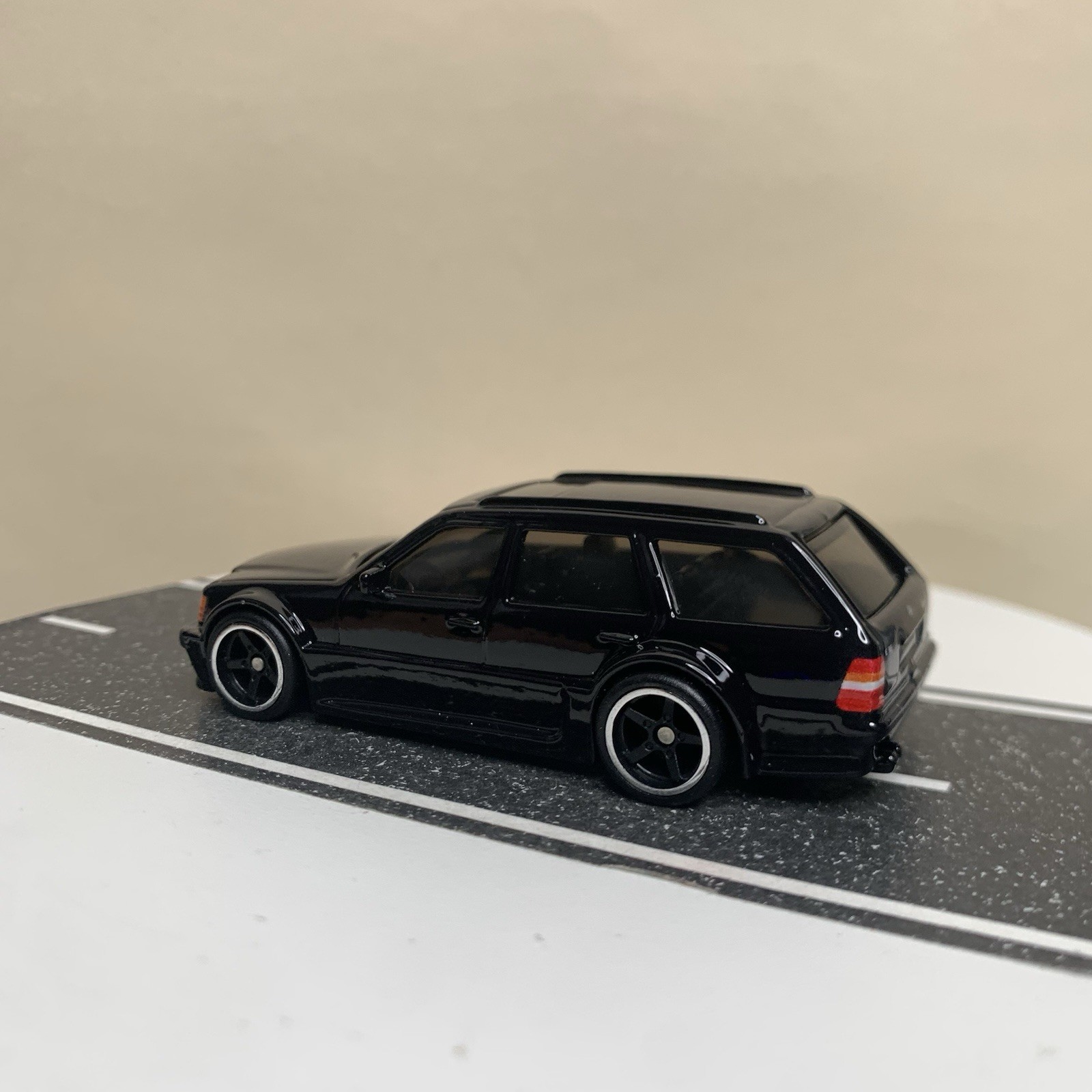 Hot Wheels Premium Boulevard #60 Mercedes-Benz AMG E36 Estate Wagon Custom Black