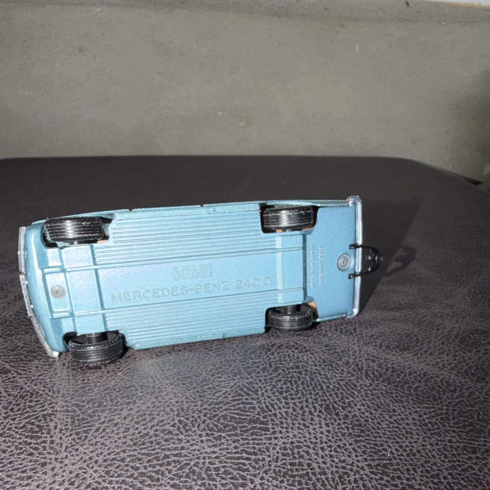 Corgi Mercedes-Benz 240 D Diecast Model Car Blue w/ Opening Doors