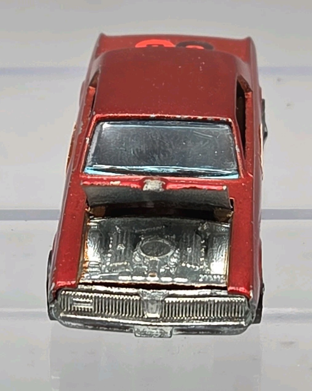 Hot Wheels Redline 1967 Orange Mercury Custom Cougar Brown Int Hong Kong