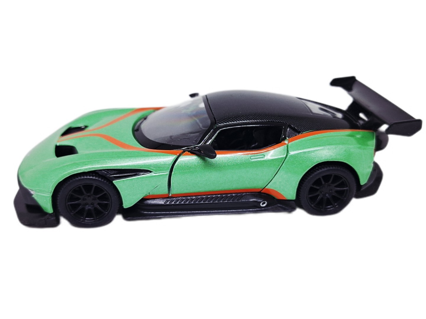 Kinsmart Aston Martin Vulcan Emerald Green 2016 Sports 1/38 O Scale Diecast Car
