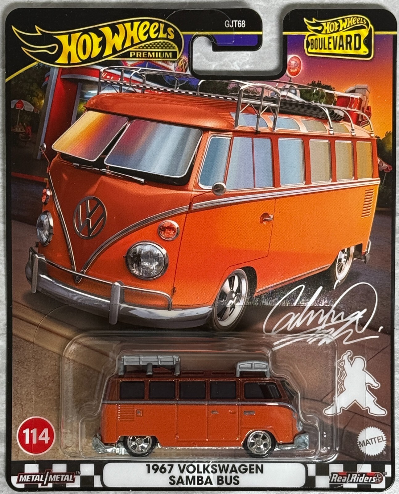2024 Hot Wheels Boulevard # 114 , 1967 Volkswagen Samba Bus , Free shipping !
