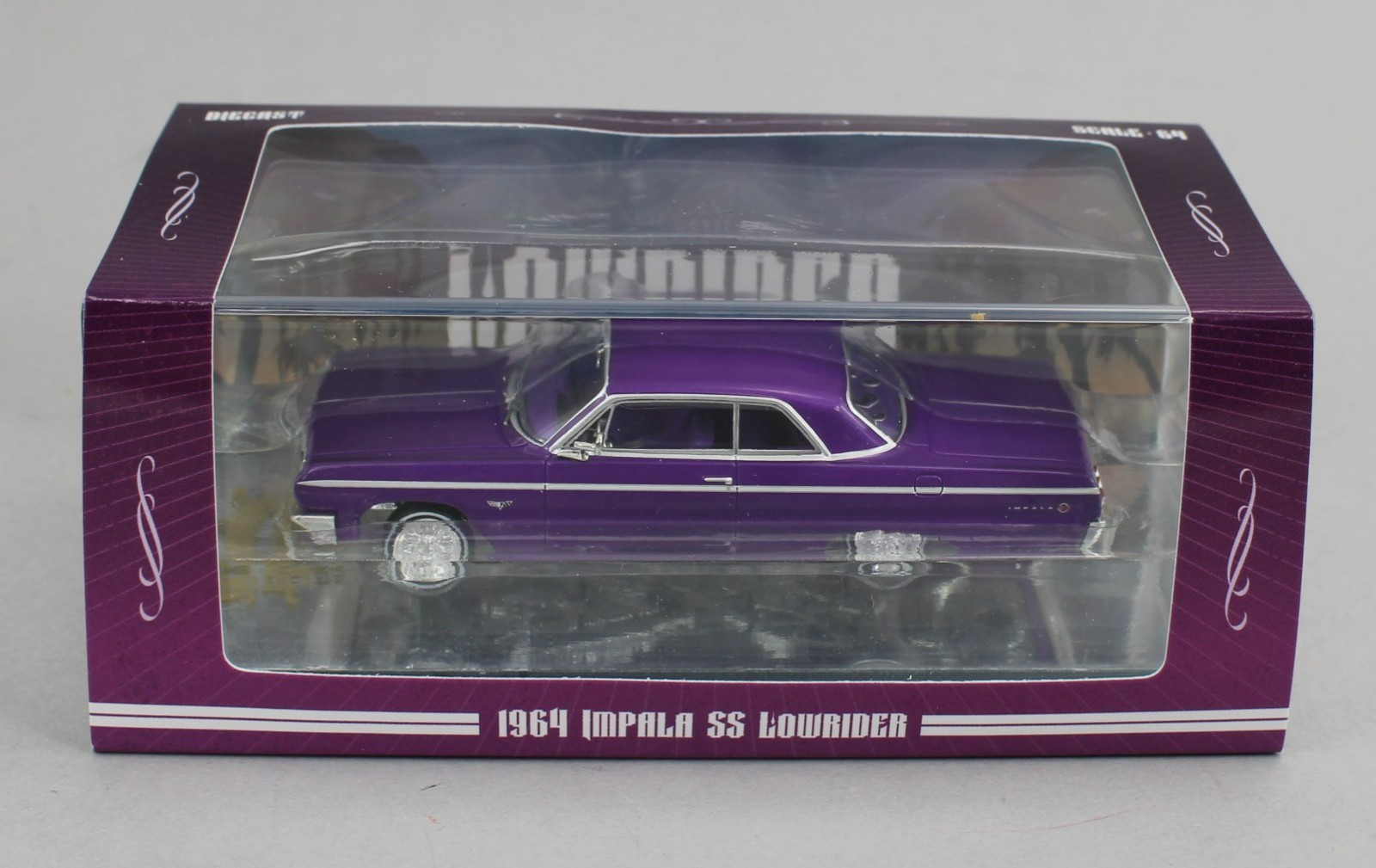 1:64 *97M* Purple 1964 Chevrolet IMPALA *LOWRIDER* NIB