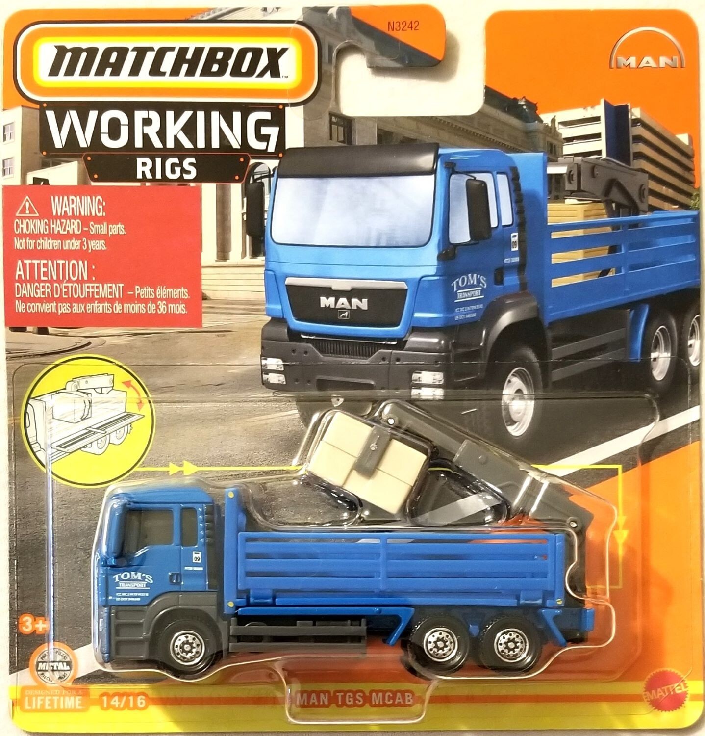Matchbox – 2024 Working Rigs 14/16 MAN TGS MCAB (BBHVV19)