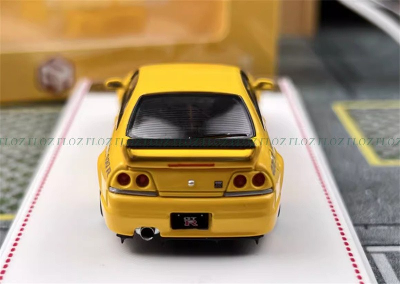 Focal Horizon Nissan Skyline GT-R R33 Nismo 400R Yellow LTD 999PCS 1:64 Model