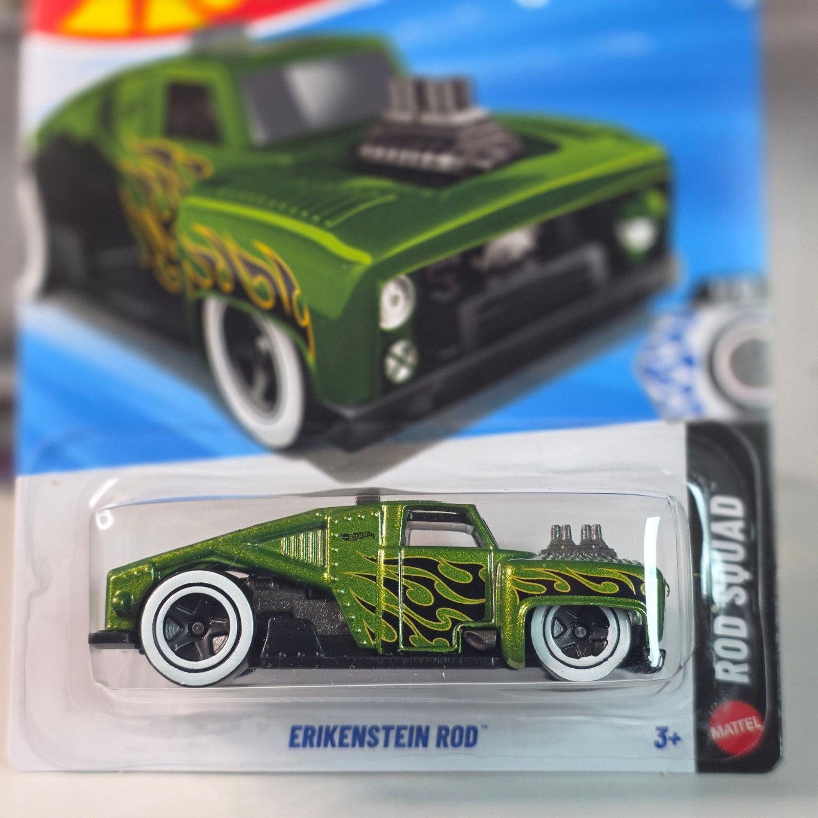 Hot Wheels Erikenstein Rod Green Rat Rod Car Show