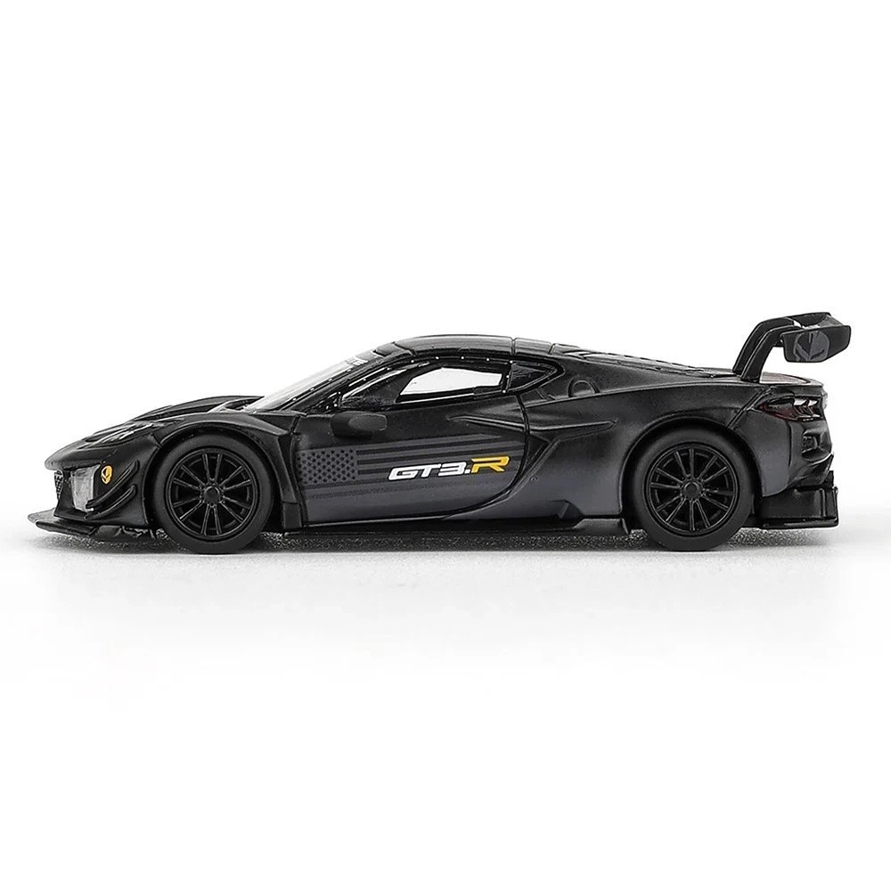 Mini GT 1:64 Chevrolet Corvette Z06 GT3.R Road America Test Car Black MGT1186-3D