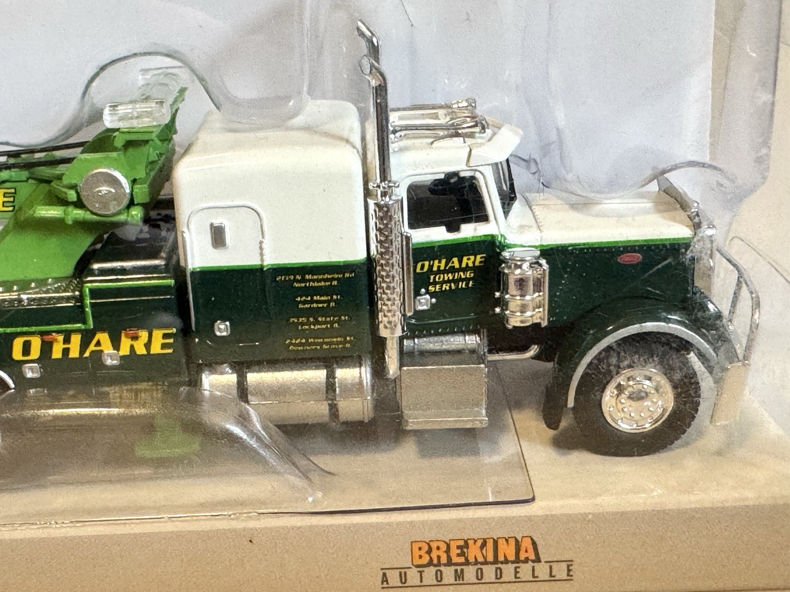 Rare! 1/87 BREKINA Peterbilt 359 379 389 Rotator Heavy Wrecker Tow Truck O’HARE