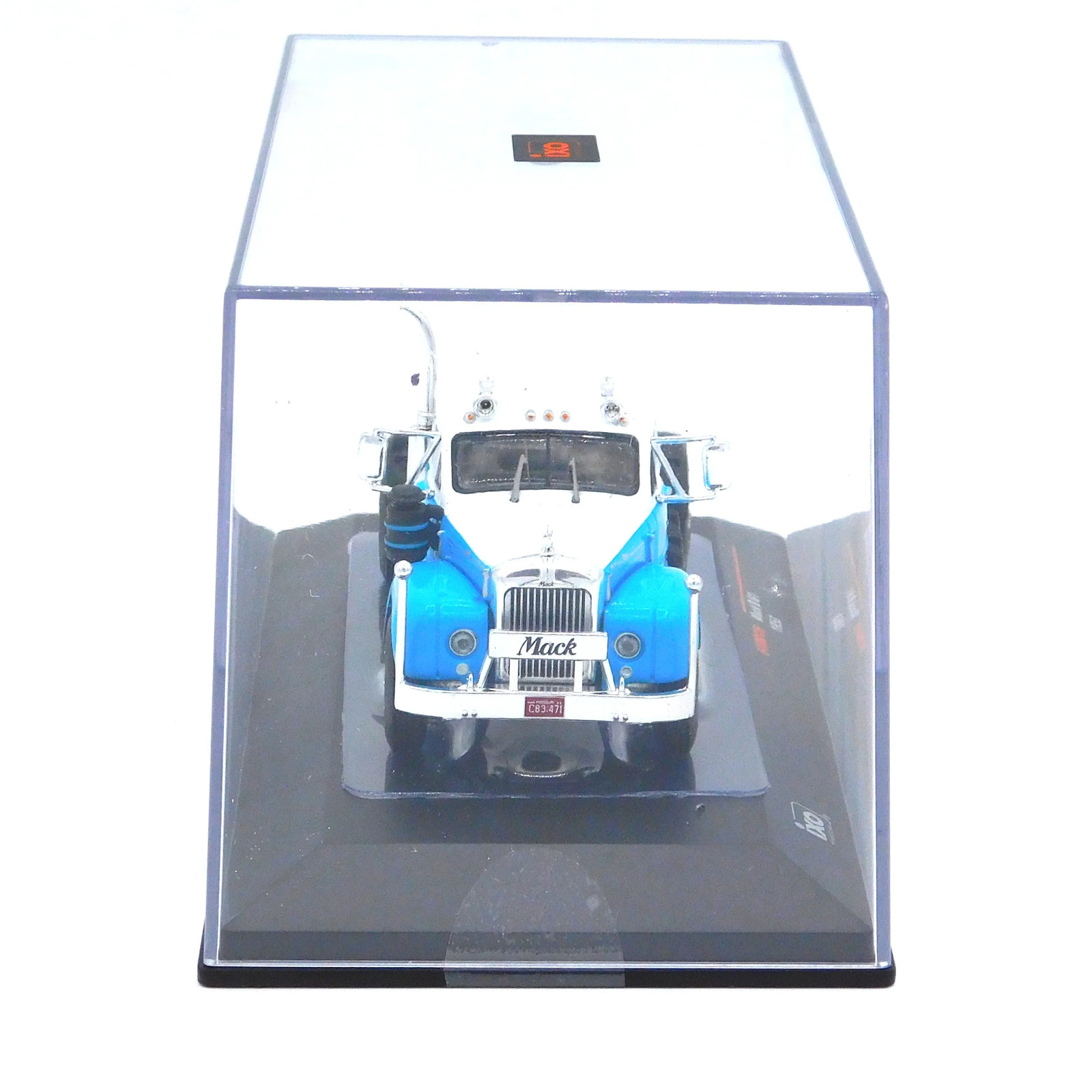 IXO Models 1953 Mack B 61 Blue and White 1:64 Diecast Semi Truck 1:64 Diecast