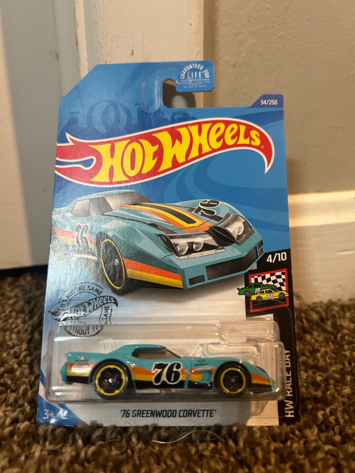 2020 Hot Wheels HW Race Day ’76 Greenwood Corvette #34 Teal