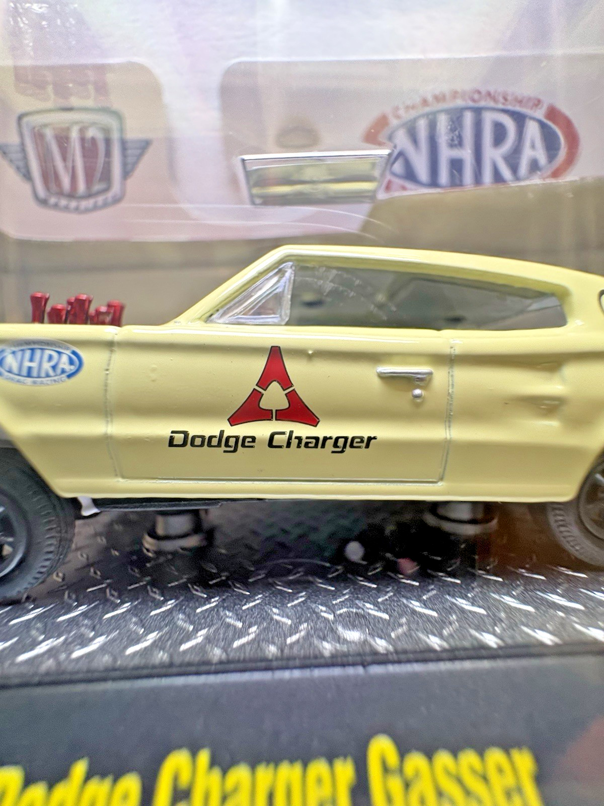 1/64 M2 Machines NHRA 1966 Dodge Charger Gasser WMTS13 20-23 Yellow Diecast.