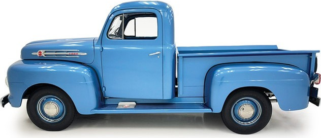 1952 Ford F1 Light Blue in 1:24 scale by IXO