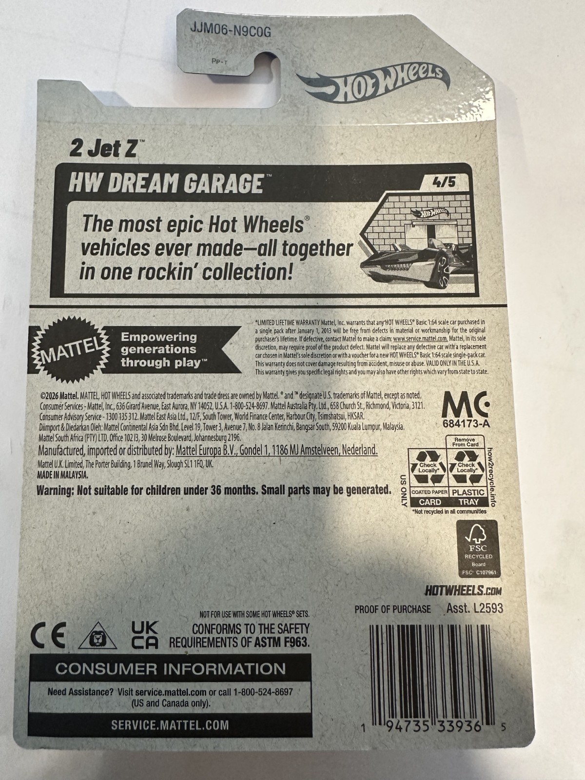 2026 Hot Wheels Treasure Hunt – 2 Jet Z (Gold)