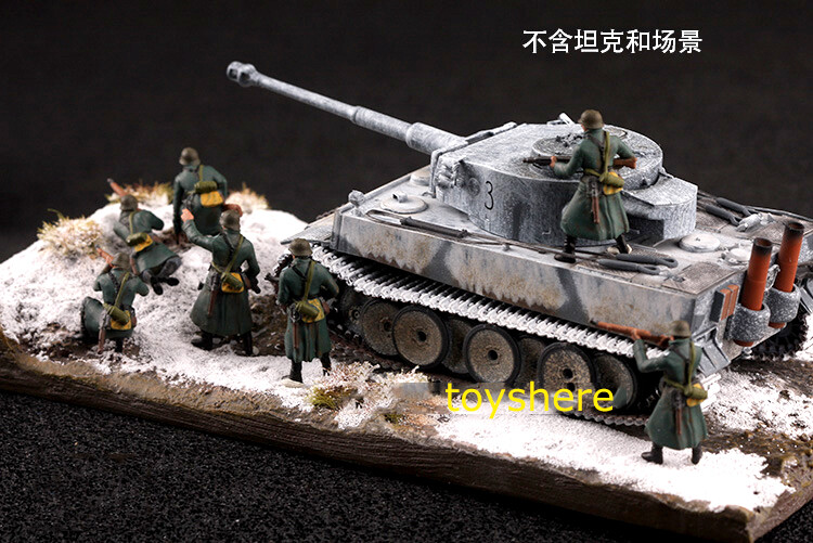 1/72 TANK 1:72 WW2 7pcs Germany soldiers Wehrmacht snow war totalwar in stock