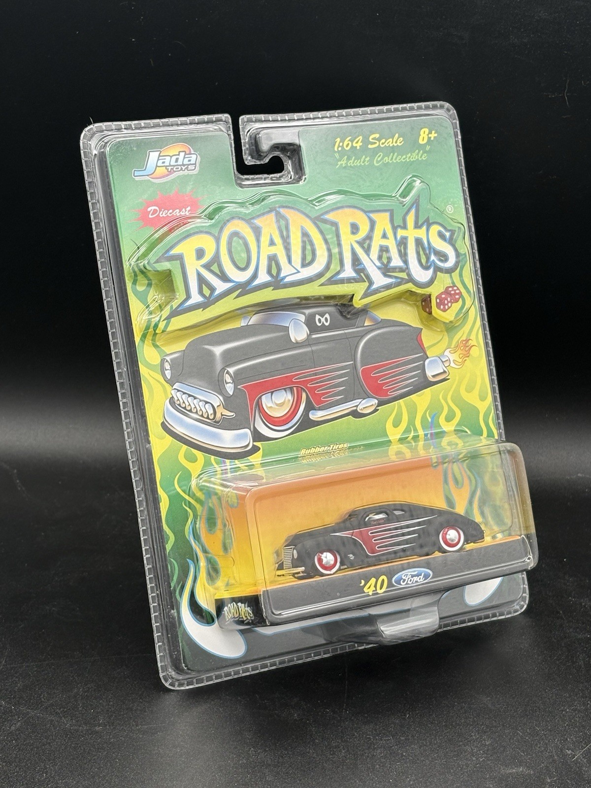 Jada 40 1940 Ford Coupe Road Rats Rat Rod Race Hot Rod Car w/RR