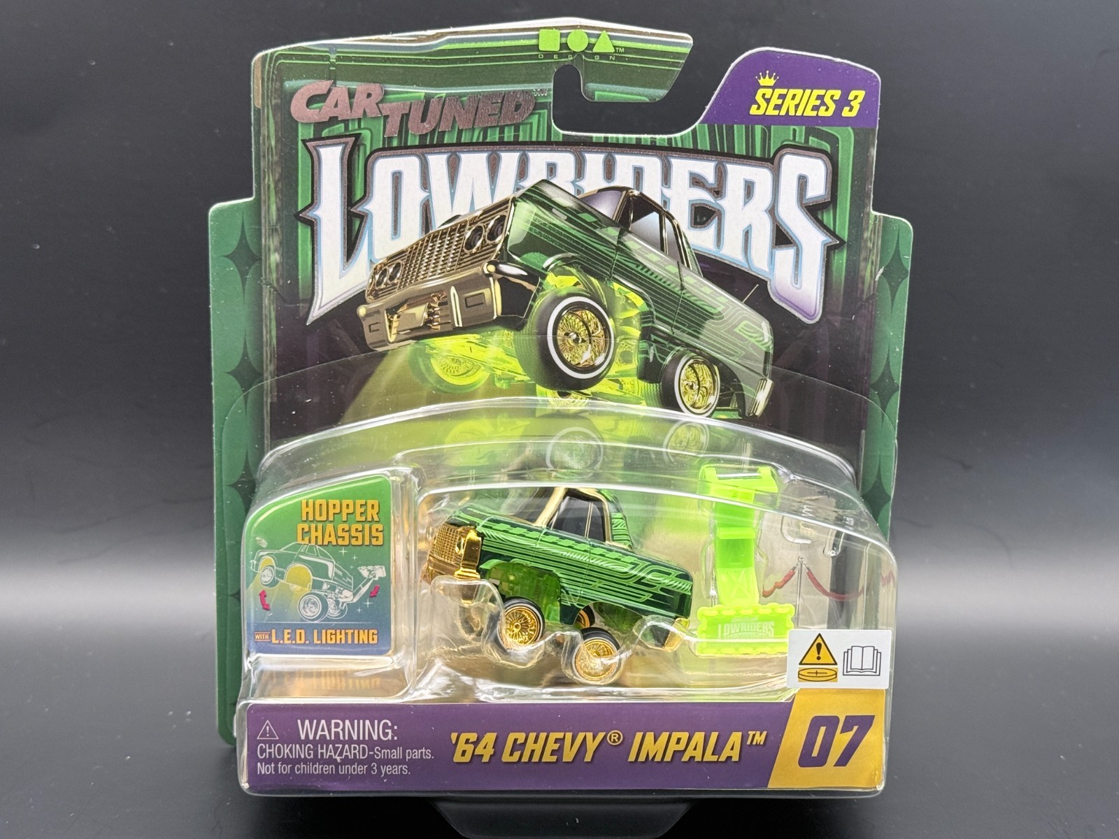CarTuned 64 Chevrolet Impala Series 3 Lowriders LED Glow #07 Lowriders 1/64