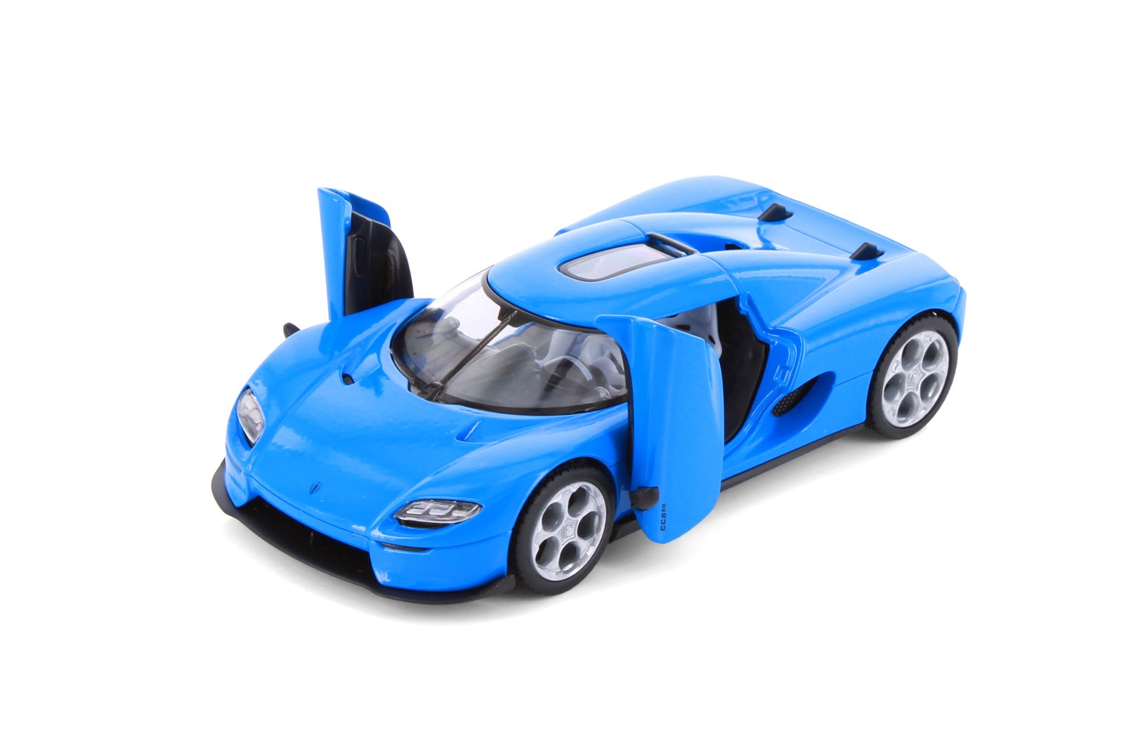 Koenigsegg CC850, Blue – Kinsmart 5485D – 1/34 Scale Diecast Model Toy Car