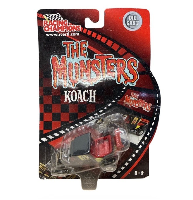 2002 MUNSTERS KOACH TV MONSTER DIE CAST HOT ROD CAR VEHICLE RACING CHAMPIONS MOC