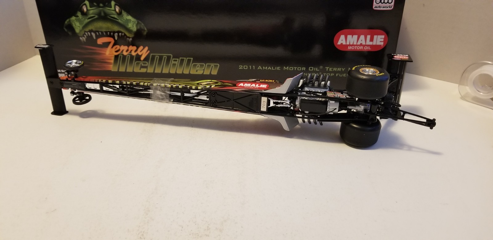 Terry Mcmillen 2011 AMALIE MOTOR OIL NHRA Top Fuel Dragster 1/24 By AUTO WORLD