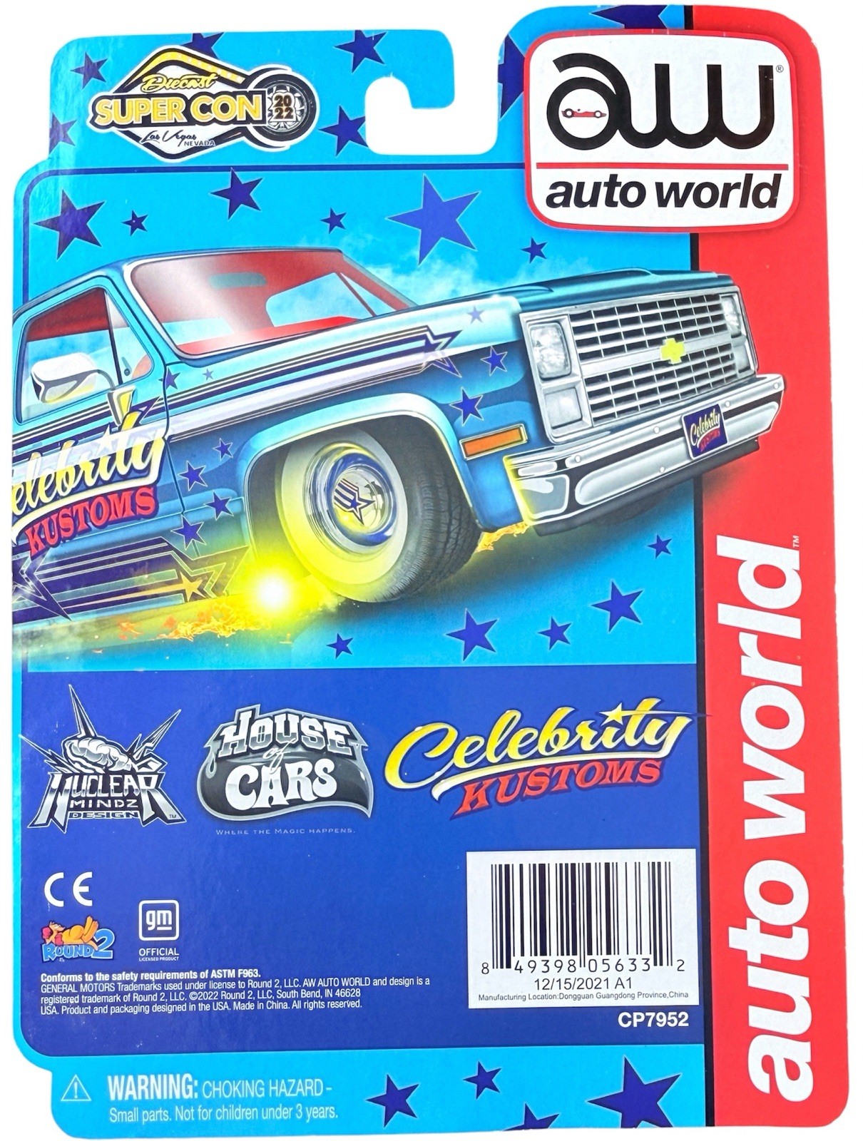2022 Auto World Ultra Red Chase 1983 Chevy Silverado Celebrity Kustoms Super Con