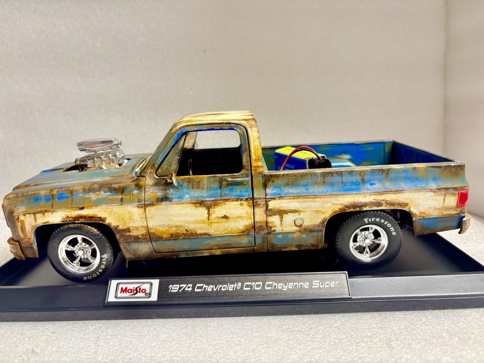 Weathered 1974 Chevrolet C-10 PRO Street Truck Cheyenne BARN FIND Abandoned Rust