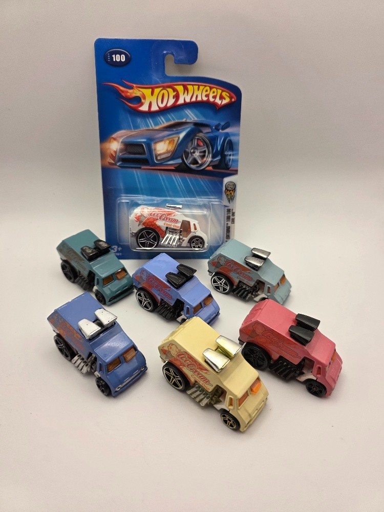 HOT WHEELS LOT OF 7 COOL ONES 2004 FIRST EDITIONS 6 IN CUSTOM COLORS #100/100