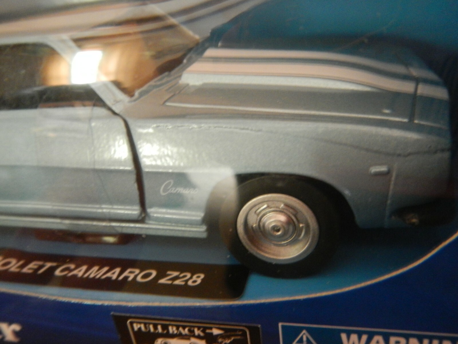 New Ray City Cruiser Chevy Camaro Z28 Light Blue White Stripes 1:32 New