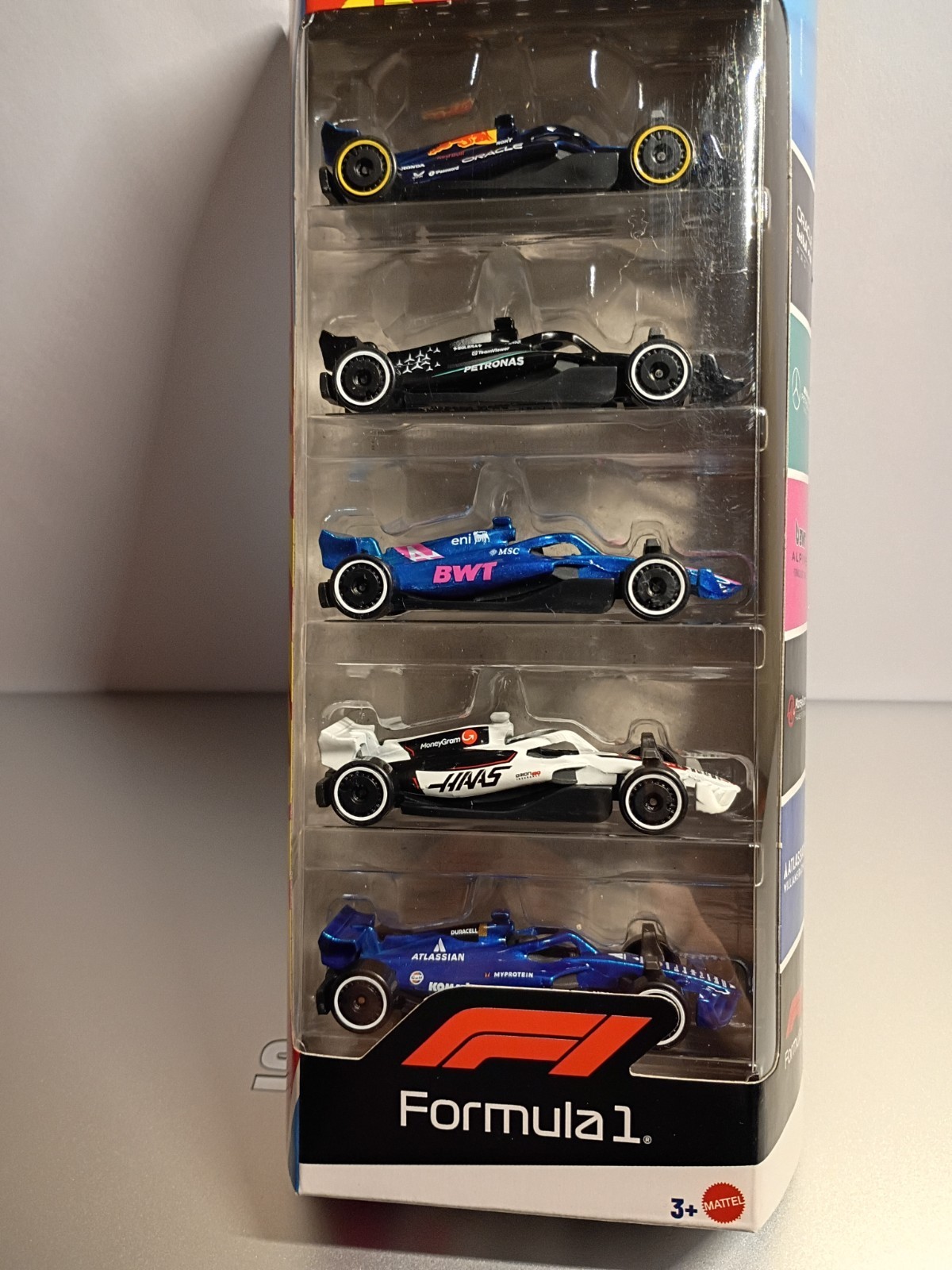 Hot Wheels 2025 Formula 1 Assorted Race Cars 5 Pack Diecast 1:64 Scale New