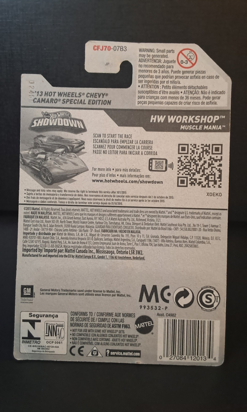 Hot Wheels Workshop 2015 232/250 – ’13 Hot Wheels Chevy Camaro Special