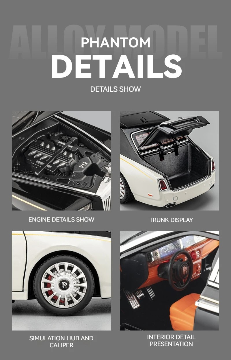 Rolls Royce Phantom Model/Diecast Car 1:18 Scale
