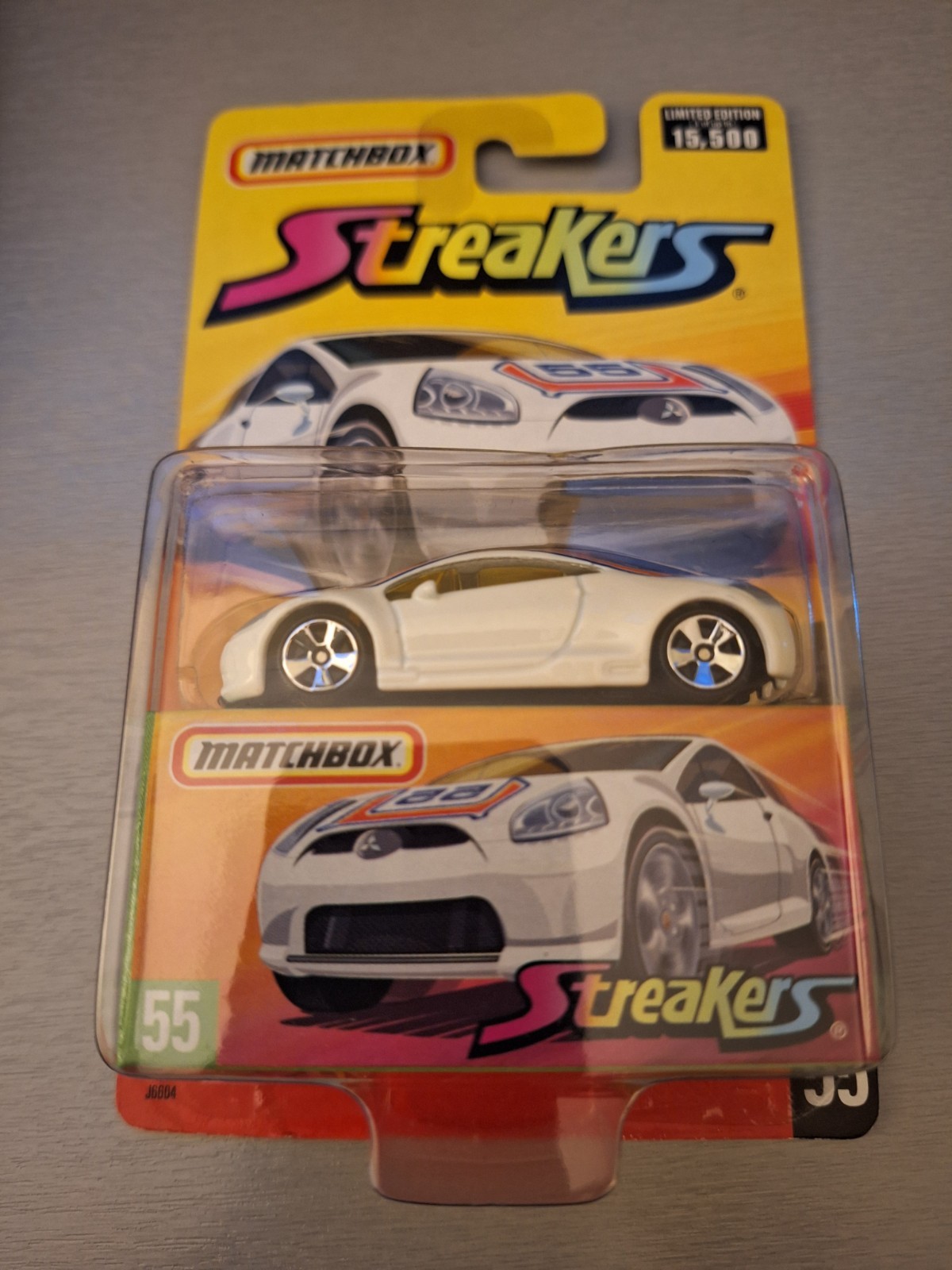 Matchbox 2005 Mitsubishi Eclipse: white 2006 Superfast Streakers Limited Edition