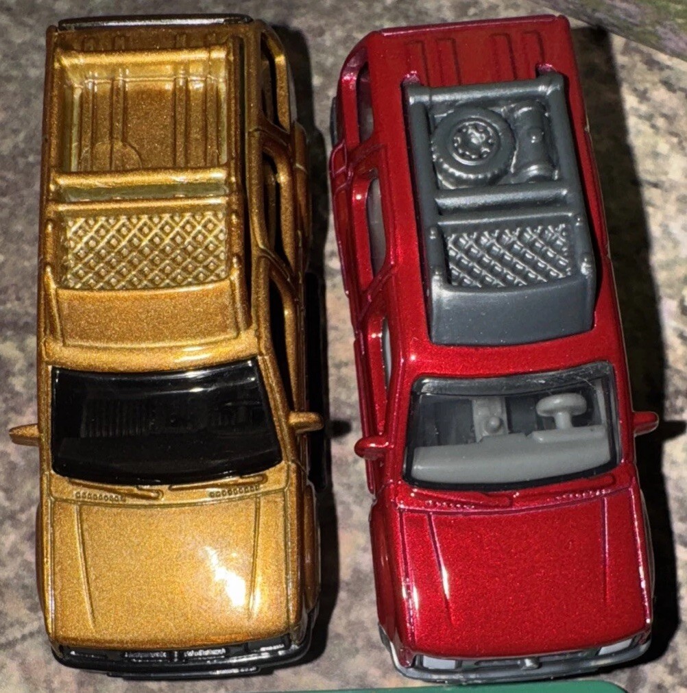 Lot Of 2 Matchbox 2000 Nissan Xtera SUV Bronze 50th Anniversary & Maroon NLFFP