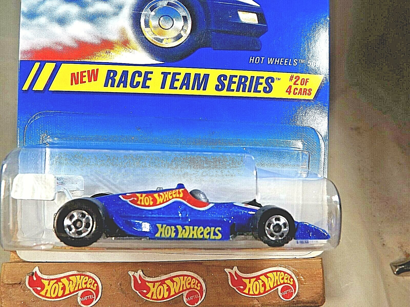 1995 Hot Wheels #276 Race Team Series 2/4 HOT WHEELS 500 Blue w/ChromeBWSp-Varia