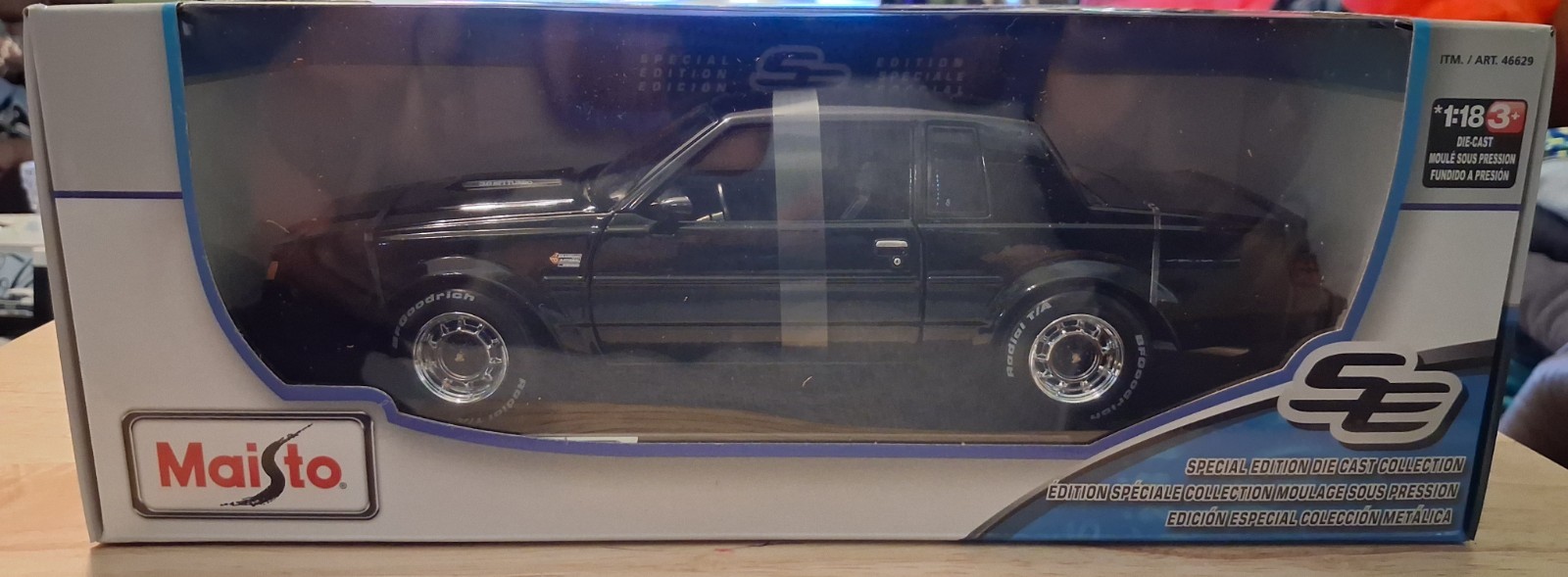 MAISTO 1987 BUICK GRAND NATIONAL 1/18 DIECAST MODEL CAR BLACK NEW 31479