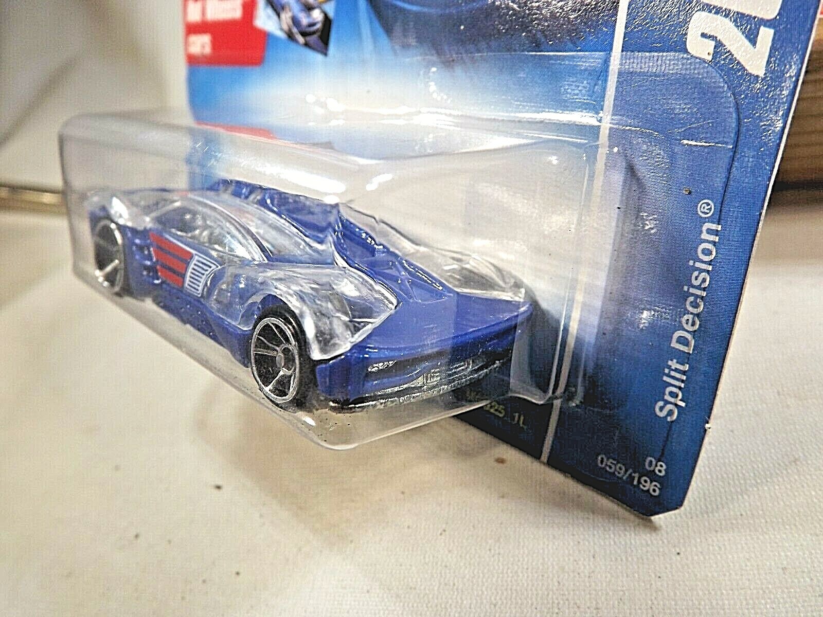 2008 Hot Wheels #59 All Stars SPLIT DECISION Blue Variant w/Chrome OH5 Spokes