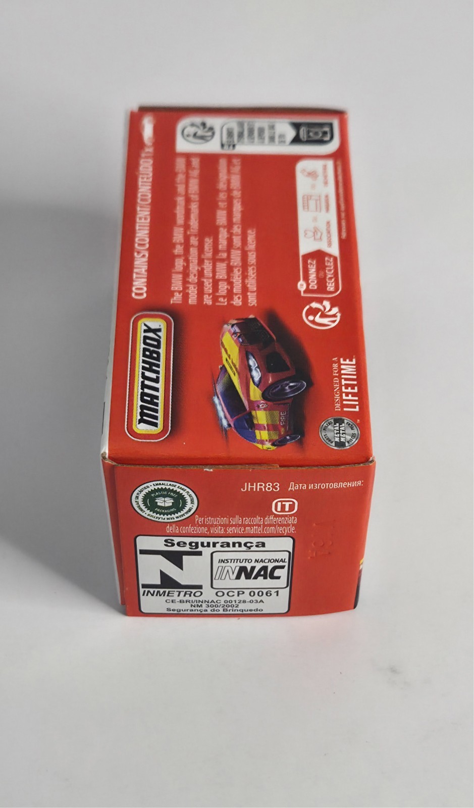BMW i4 Police (FIRE) 74/125 Matchbox 2026 POWER GRABS JHR83 MBX Rescue red