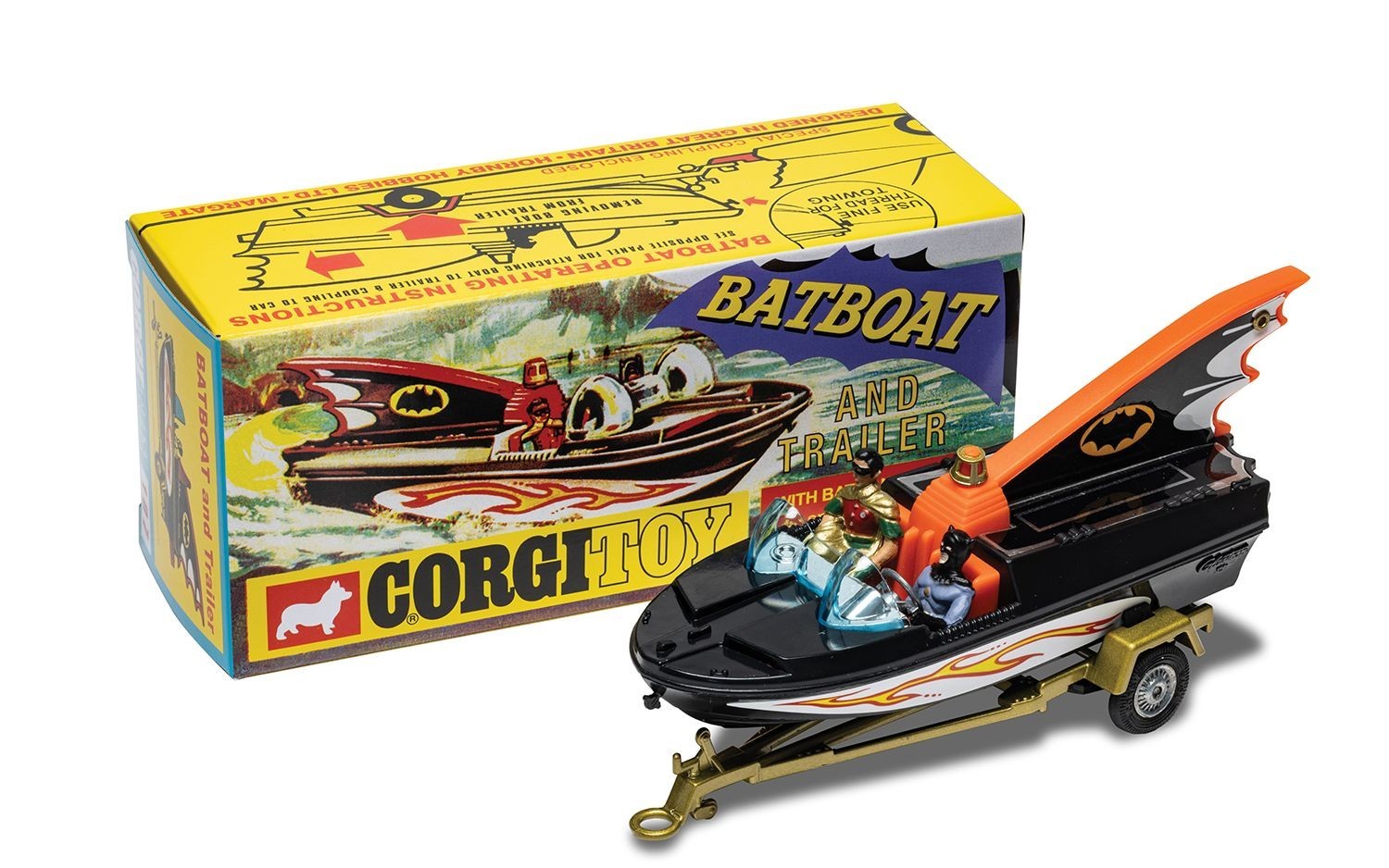 Corgi CD54321062 Corgi Toys 107 – BatBoat With Batman & Robin