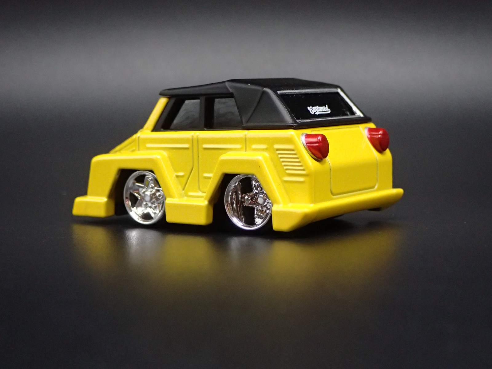 VW TYPE 181 THING CAR TUNED YELLOW 1:64 SCALE DIORAMA DIECAST MODEL CAR
