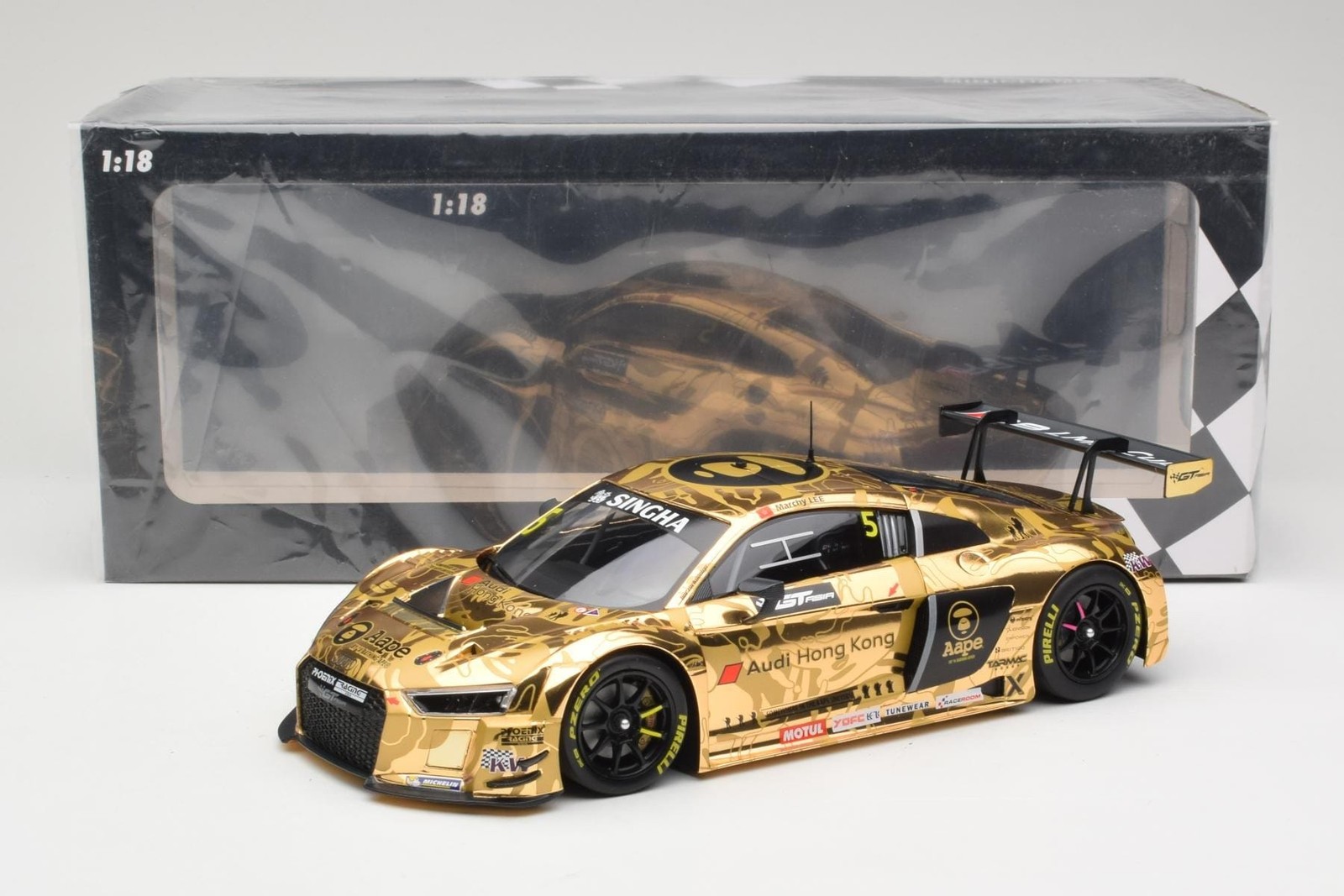 Audi R8 LMS #5 AAPE M. Lee/Thong GT Asia 2016 1:18 Minichamps | 155161195