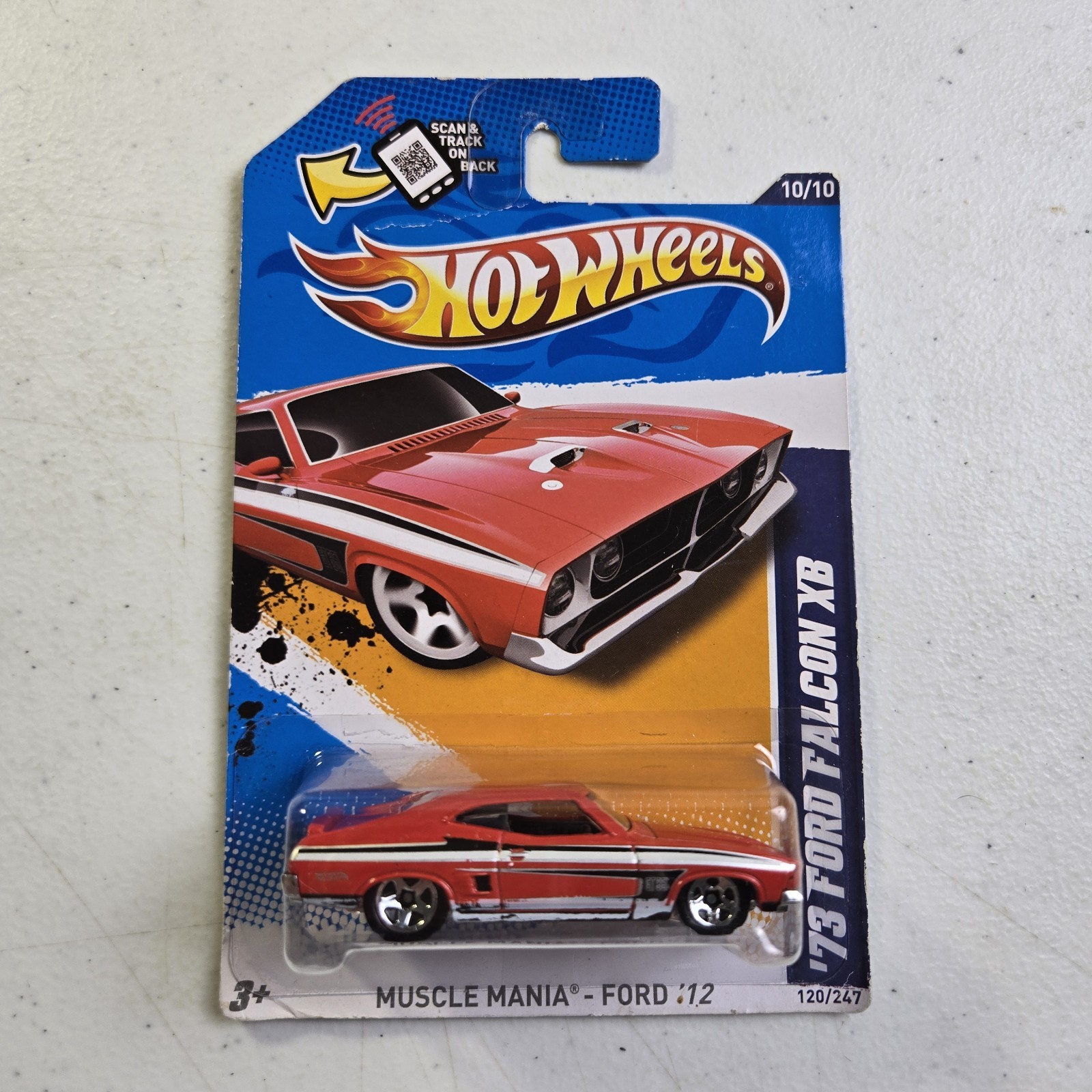 2011 Hot Wheels Muscle Mania Ford ’12 1973 Ford Falcon XB Red