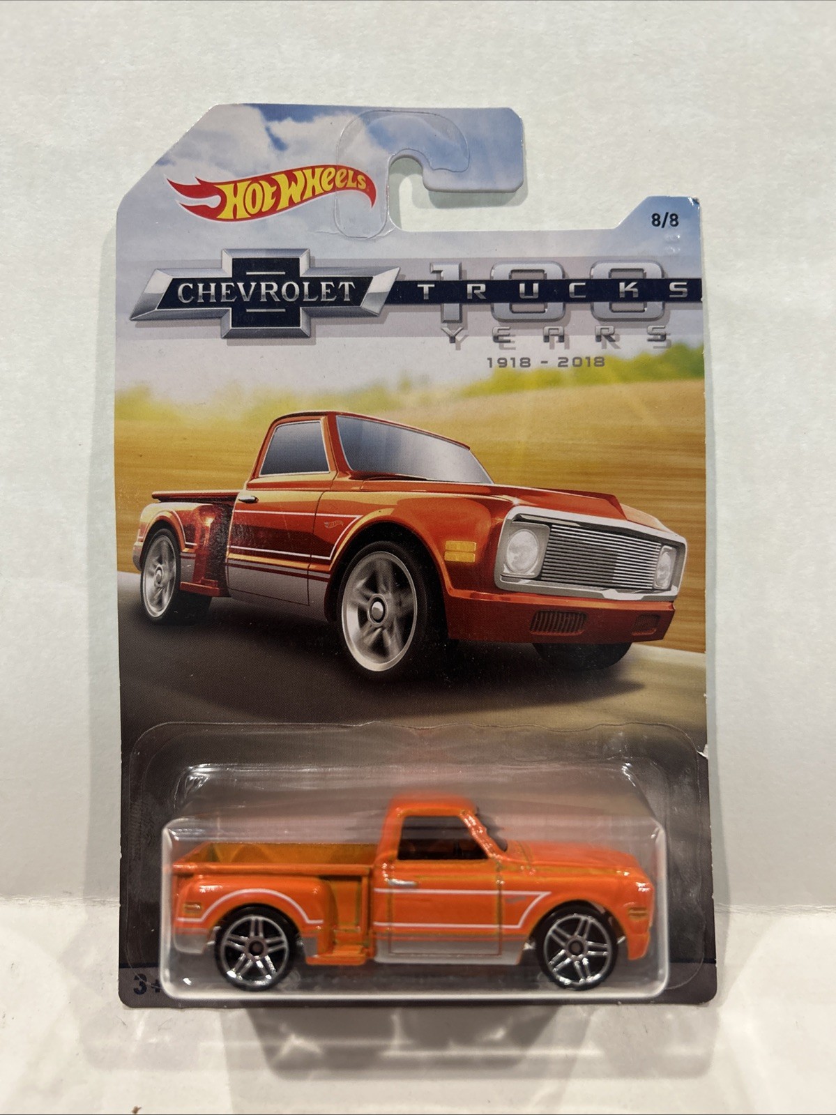 Hot Wheels Chevrolet Trucks 100 Years Orange Custom ’69 Chevy Pickup 8/8 WP