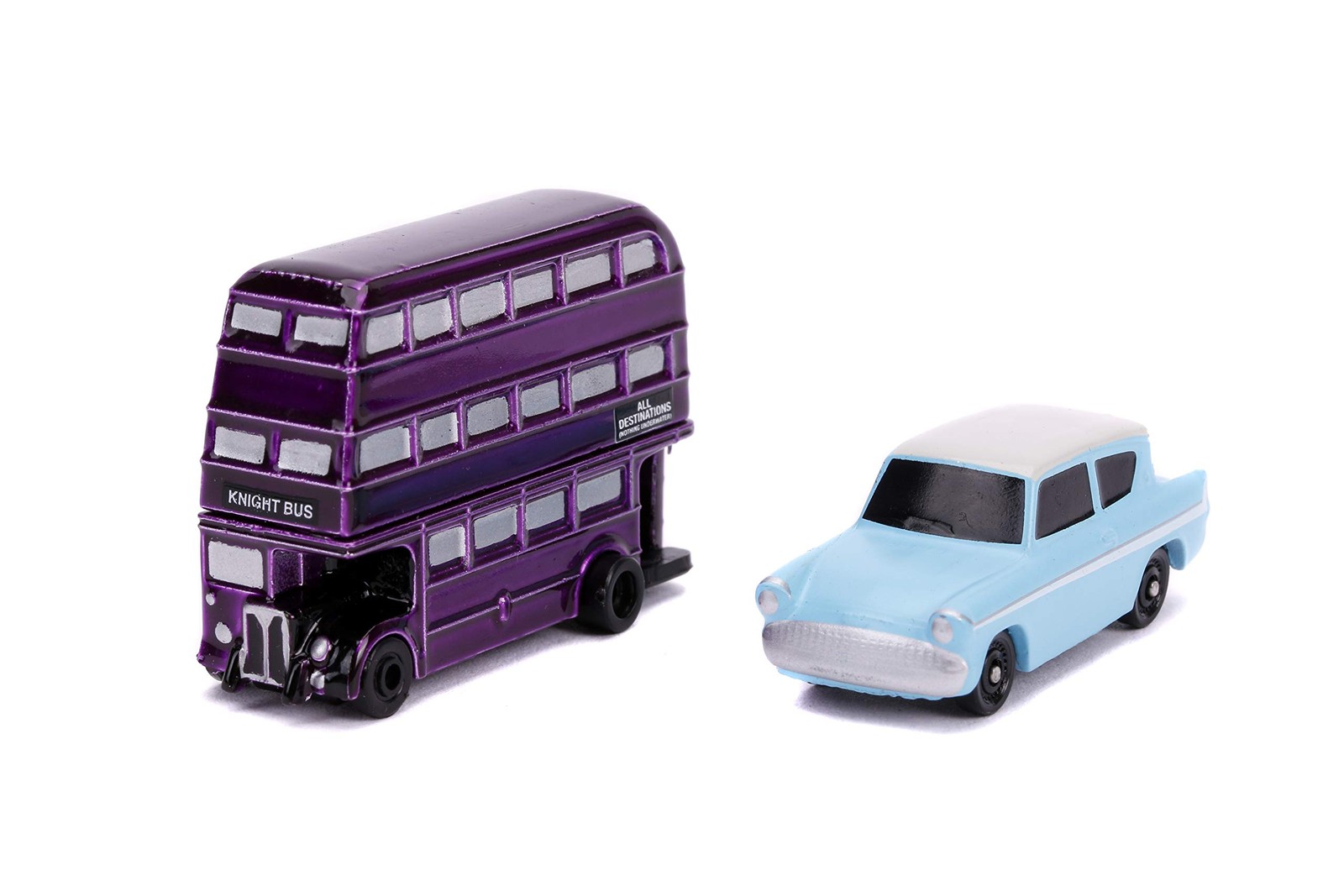 Harry Potter Mini Die Cast Vehicles 1959 Ford Anglia Knight Bus Collectible Set