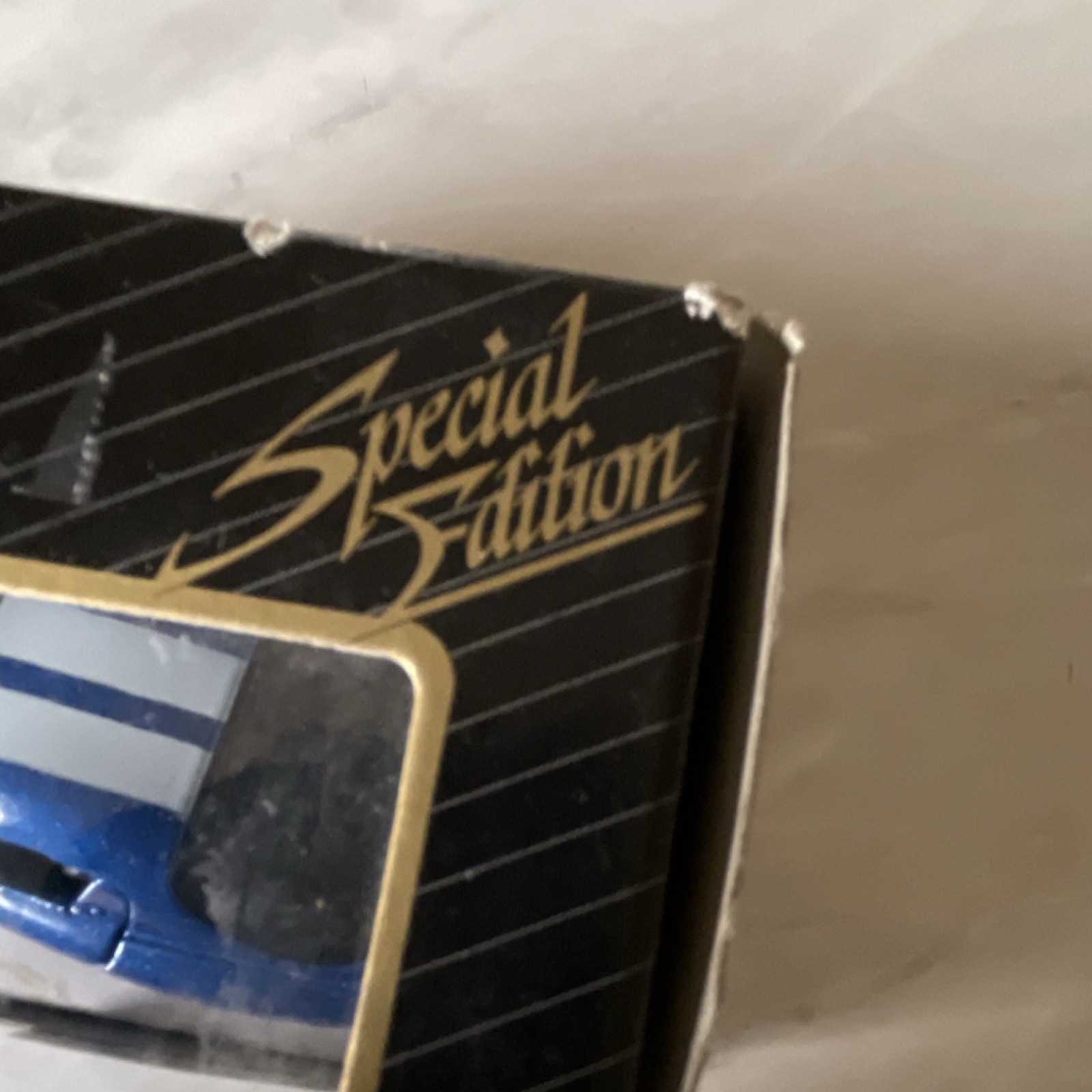 Maisto Special Edition Diecast Car Blue White Stripes Opening Doors