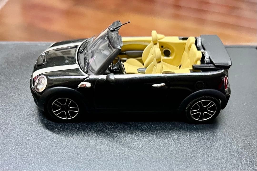 BMW MINI Cooper S Convertible 1/43 Black Miniature Car with Box