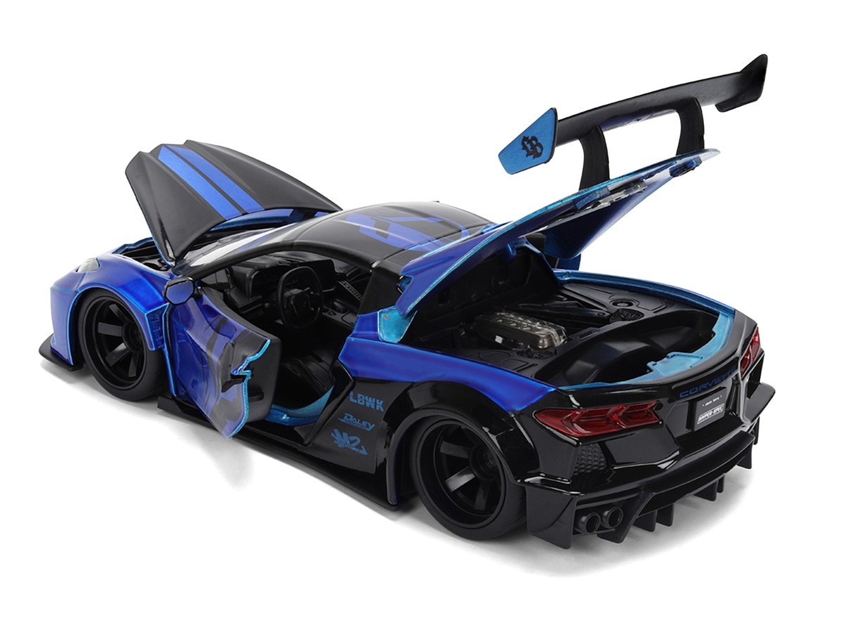 Jada 1:24 Chevrolet C8 Corvette Liberty Walk – Blue – Hyper-Spec #36496