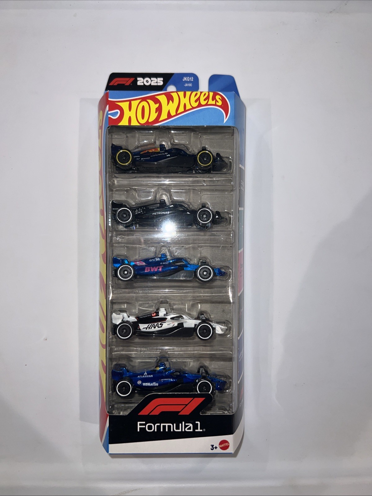 2025 Formula 1 Car * 5 Pack F1 Hot Wheels 2026 RedBull, AMG Williams, BWT, Hass
