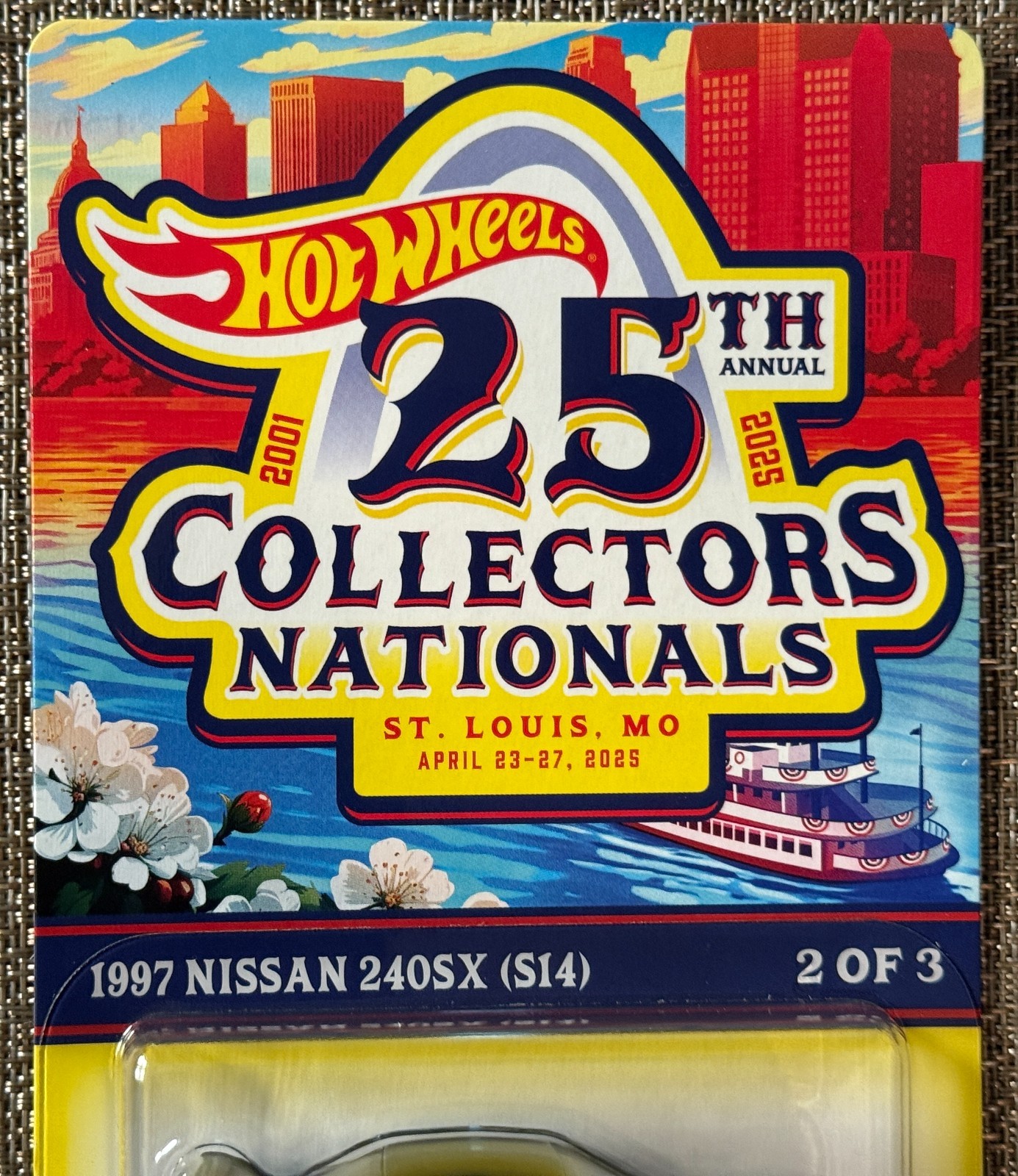 2025 Hot Wheels 25th Annual Collectors Nationals 1997 Nissan 240SX # 3378/6200
