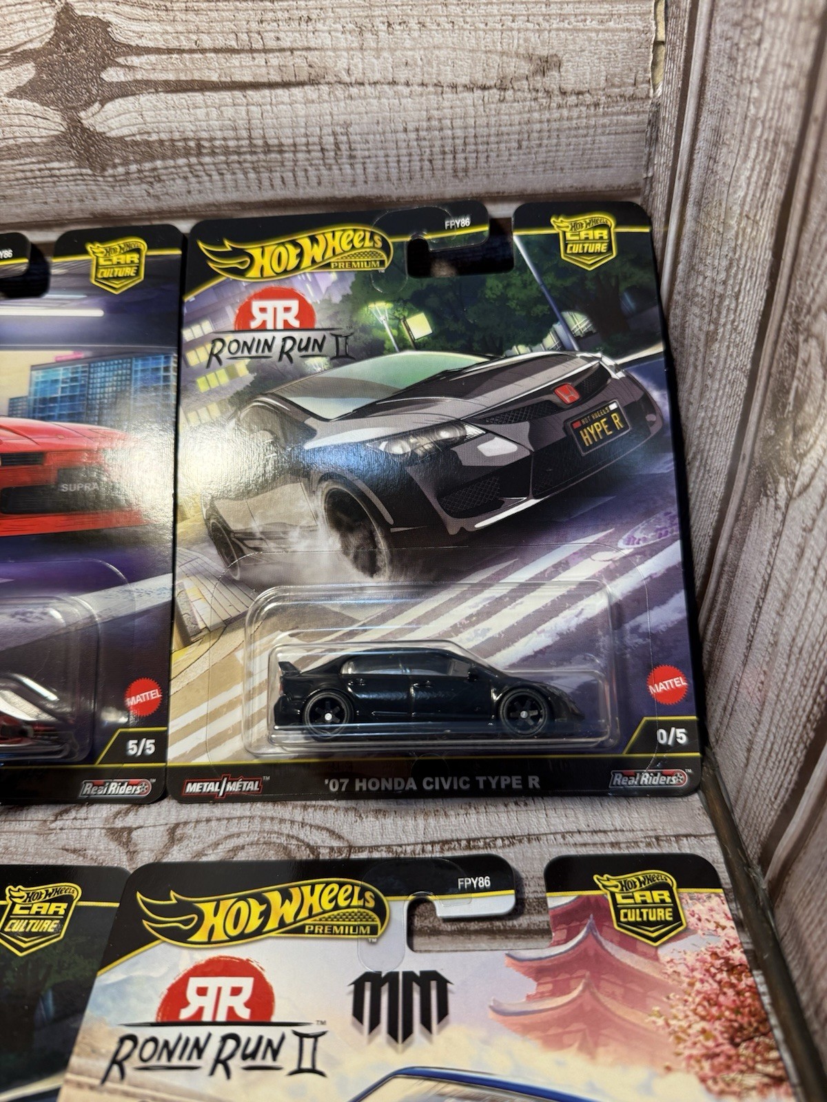 2025 Hot Wheels Car Culture Ronin Run 2 – SET OF 5 AND SET OF 6 WITH CHASE