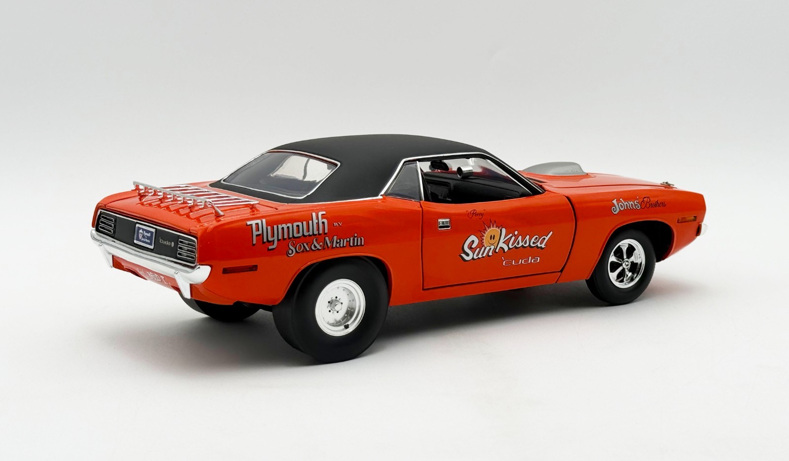 1970 PLYMOUTH HEMI CUDA “SUN KISSED CUDA” ORANGE DRAG RACING 1:18 ACME A1806139