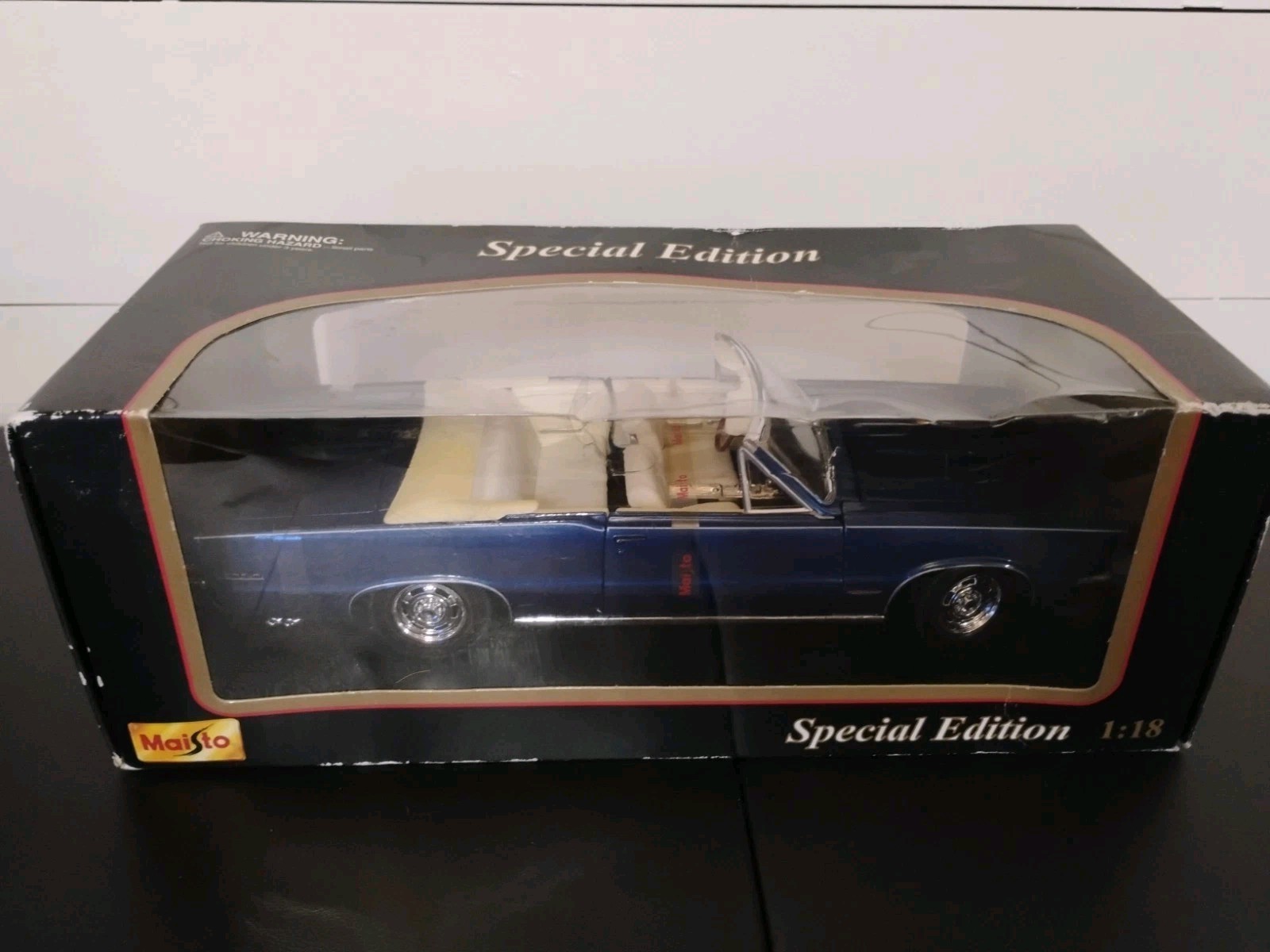 Maisto Special Edition Pontiac GTO 1:18 Diecast Metal Blue Car 1965 New