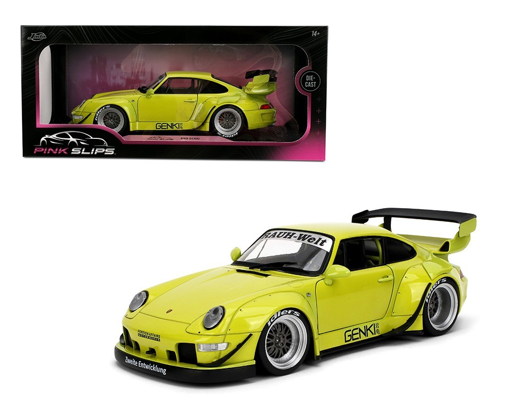 JADA PINK SLIPS PORSCHE RAUH WELT BEGRIFF RWB GENKI 1/18 LIME GREEN 36472